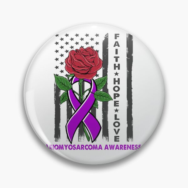 Item preview, Faith Hope Love Leiomyosarcoma Awareness American Flag designed and sold by Kohend.