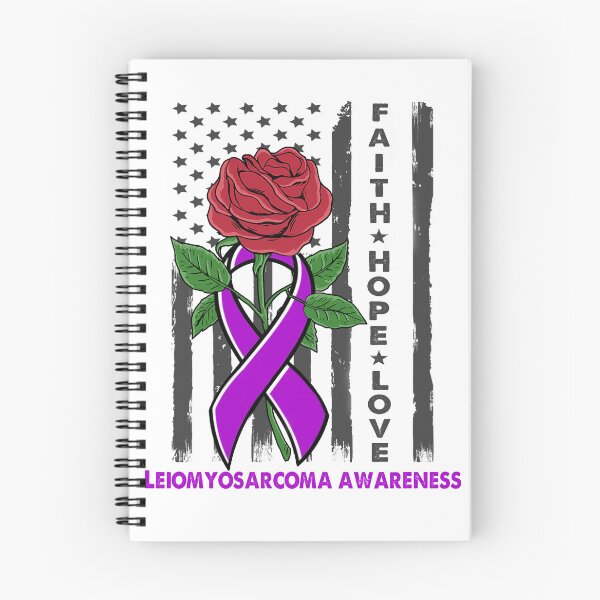 Item preview, Faith Hope Love Leiomyosarcoma Awareness American Flag designed and sold by Kohend.