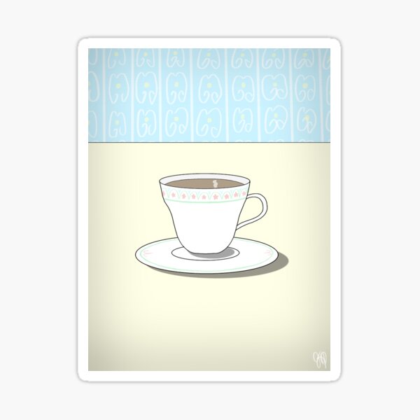 No. 27 - Teacup Sticker