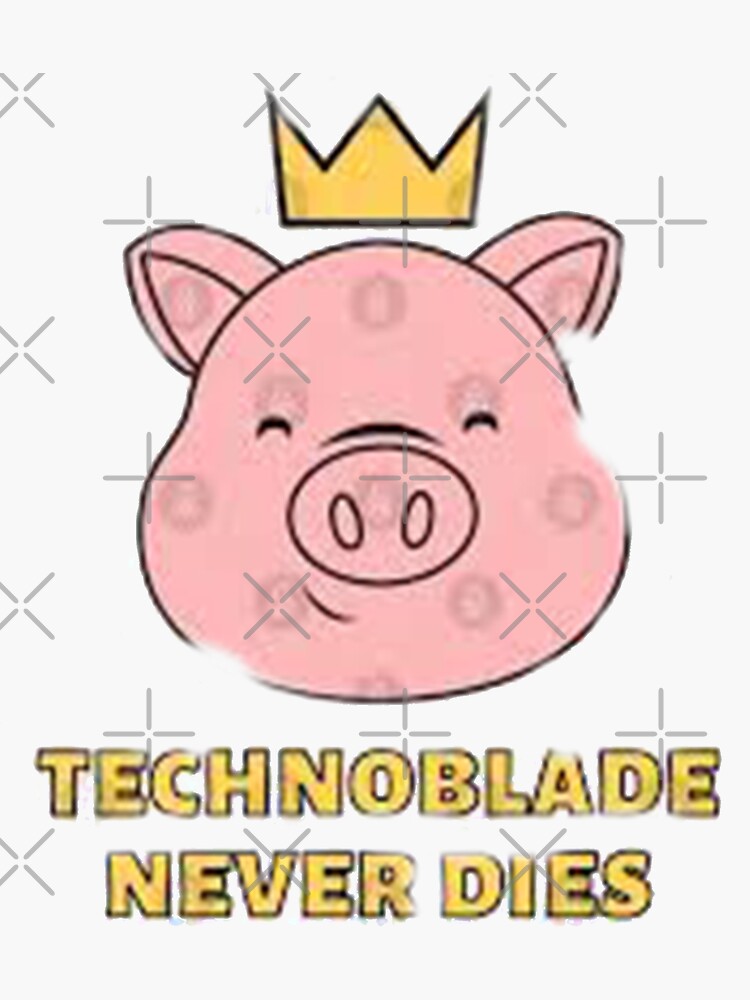 Technoblade never dies. Sticker for Sale by InniCat