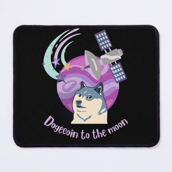 Item preview, Purple Dogecoin Satellite Space Stars Moon Doge1 designed and sold by NFTDesignsBLV.