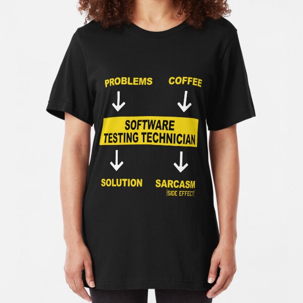 SOFTWARE TESTING TECHNICIAN Slim Fit T-Shirt