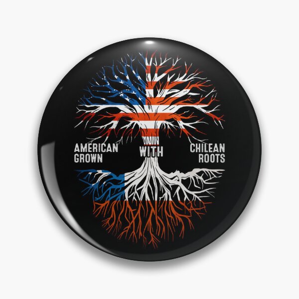 Item preview, American Grown With Chilean Roots Tree Chile Flag designed and sold by MoHaCo.