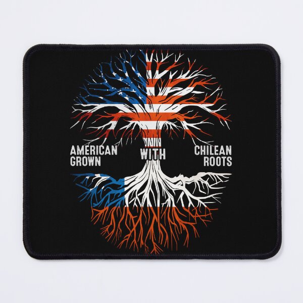 Item preview, American Grown With Chilean Roots Tree Chile Flag designed and sold by MoHaCo.