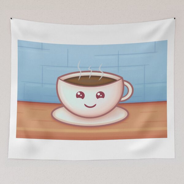 Item preview, Kawaii Coffee Cup With Precious Face designed and sold by CreativeCranium.