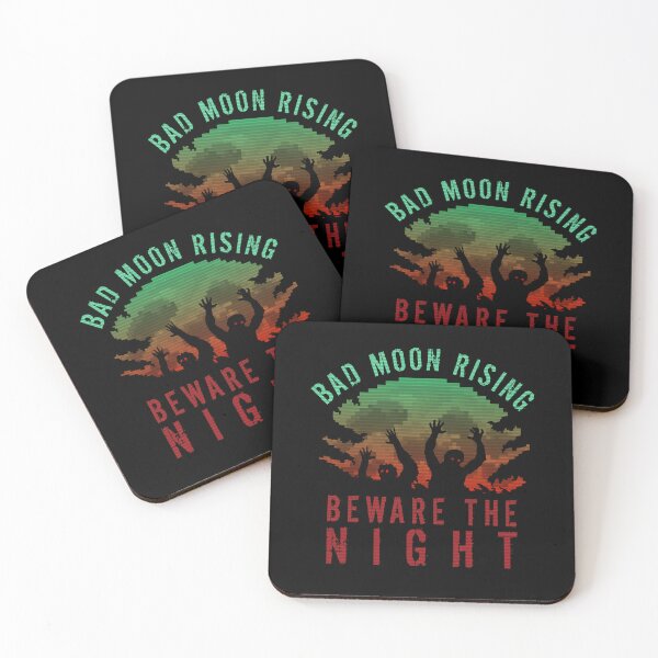 Item preview, BAD MOON RISING ZOMBIES HALLOWEEN NIGHT designed and sold by Madjack Tees Kiwi SuperStore.