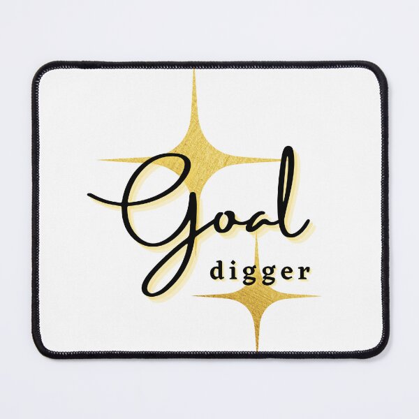 Aperçu de l'œuvre Goal Digger Motivational Text Gold Star Shape créée et vendue par jingenuity.