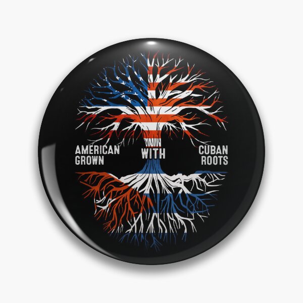 Item preview, American Grown With Cuban Roots Tree Cuba Flag designed and sold by MoHaCo.