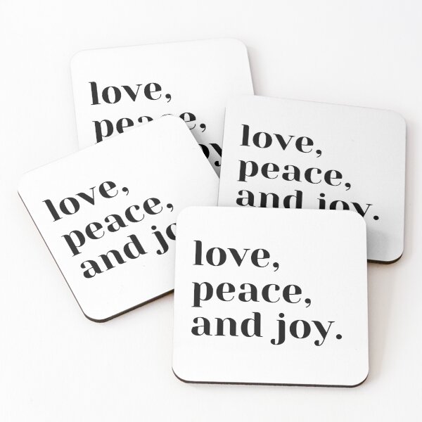 Item preview, love, peace and joy designed and sold by TheMajesTee.