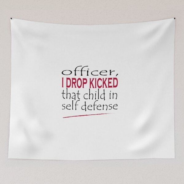 Item preview, Officer i drop kicked that child in self defense Essential T-Shirt  designed and sold by AdOmar.