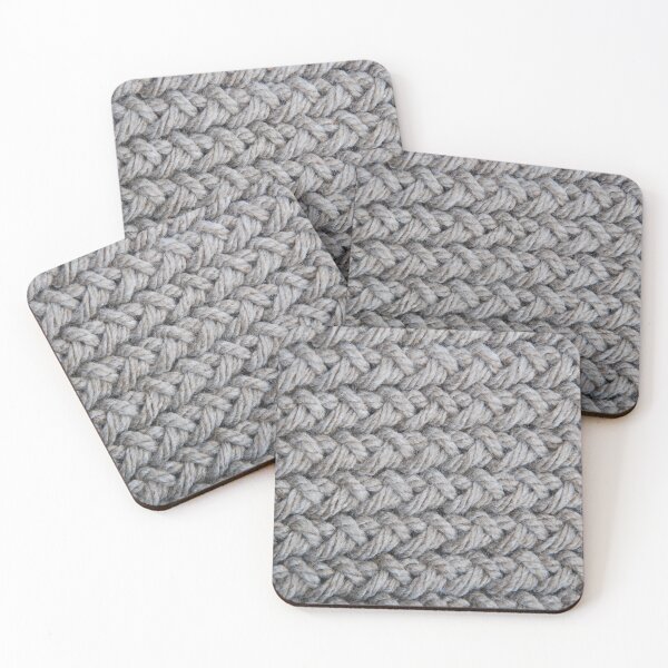Item preview, 1980s retro grey sweater texture chunky knit crochet designed and sold by LEILA ART SPACE.