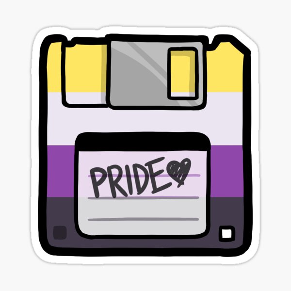 Item preview, Nonbinary Pride Floppy designed and sold by piratical.