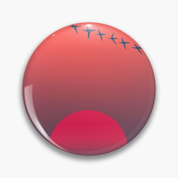 Item preview, Red sun flock of birds flying designed and sold by JD369.