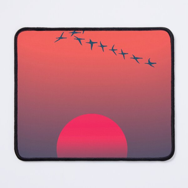 Item preview, Red sun flock of birds flying designed and sold by JD369.