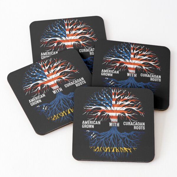 Item preview, American Grown With Curacaoan Roots Curacao Flag designed and sold by MoHaCo.