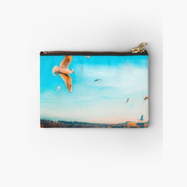 Item preview, flock of birds flying blue sky designed and sold by JD369.