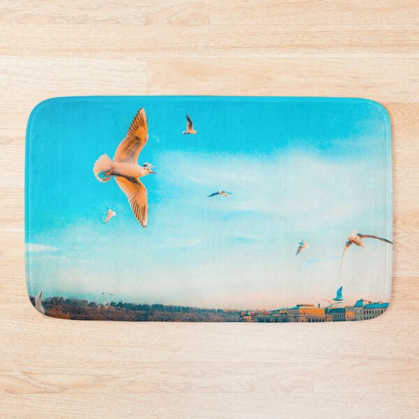 Item preview, flock of birds flying blue sky designed and sold by JD369.