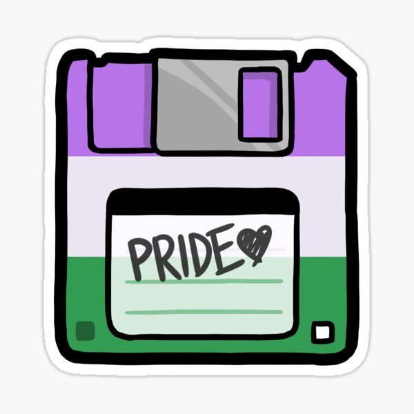 Item preview, Genderqueer Pride Floppy designed and sold by piratical.