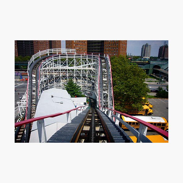 Ride the Coney Island Cyclone Photographic Print
