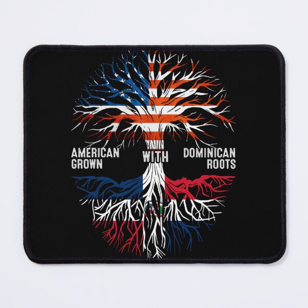 Item preview, American Grown With Dominican Roots Tree Dominican Republic Flag designed and sold by MoHaCo.