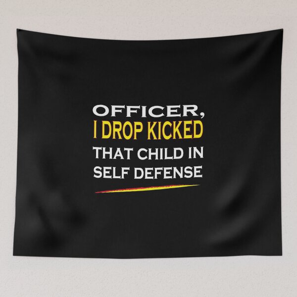 Item preview, Officer i drop kicked that child in self defense Essential T-Shirt  designed and sold by AdOmar.