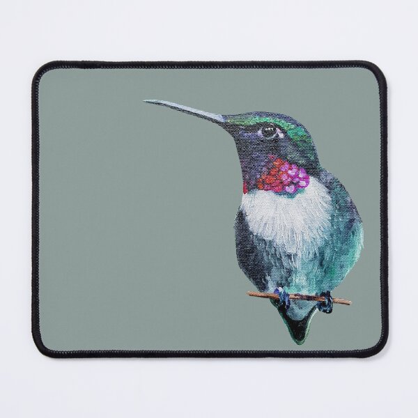 Item preview, Ruby Throated Hummingbird painting designed and sold by Emily Bickell.
