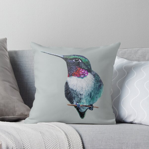 Item preview, Ruby Throated Hummingbird painting designed and sold by Emily Bickell.