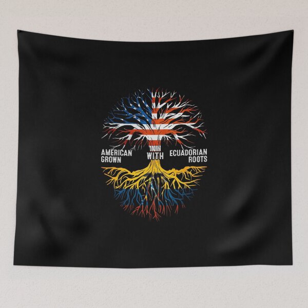 Item preview, American Grown With Ecuadorian Roots Tree Ecuador Flag designed and sold by MoHaCo.
