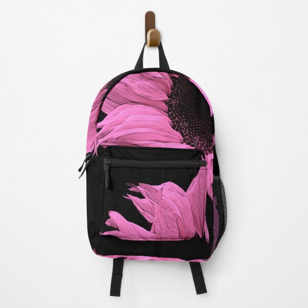 Item preview, Tantalizing Pink Sunflower Art On Chic Black Background designed and sold by DEC02.