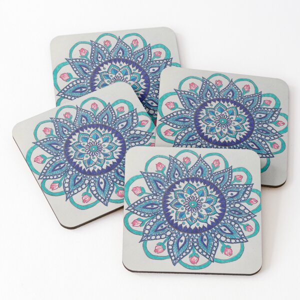 Item preview, Rose mandala designed and sold by Fawnandfurrow.