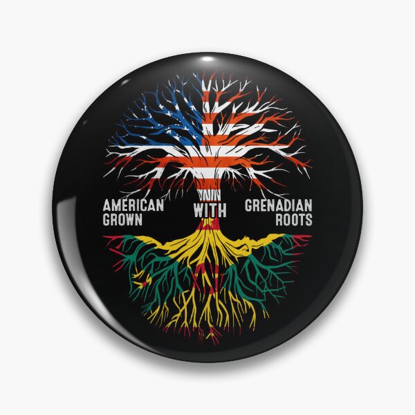Item preview, American Grown With Grenadian Roots Tree Grenada Flag designed and sold by MoHaCo.