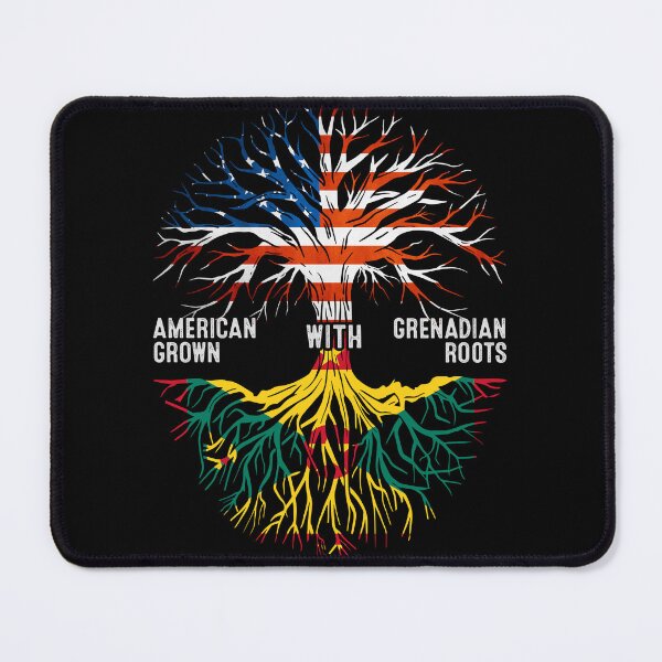 Item preview, American Grown With Grenadian Roots Tree Grenada Flag designed and sold by MoHaCo.