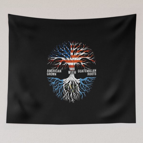 Item preview, American Grown With Guatemalan Roots Tree Guatemala Flag designed and sold by MoHaCo.