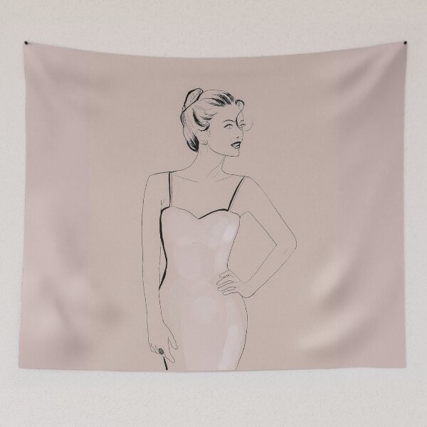Item preview, Minimalist Parisian Woman II designed and sold by apopofbeauty.
