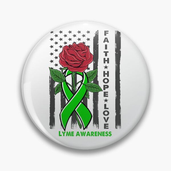 Item preview, Faith Hope Love Lyme Awareness American Flag designed and sold by Kohend.