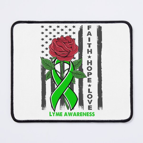 Item preview, Faith Hope Love Lyme Awareness American Flag designed and sold by Kohend.