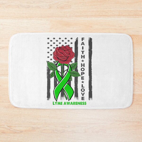 Item preview, Faith Hope Love Lyme Awareness American Flag designed and sold by Kohend.