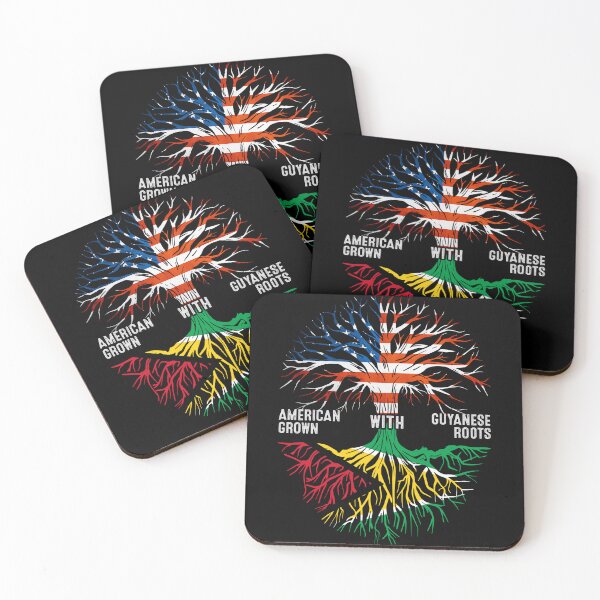 Item preview, American Grown With Guyanese Roots Tree Guyana Flag designed and sold by MoHaCo.