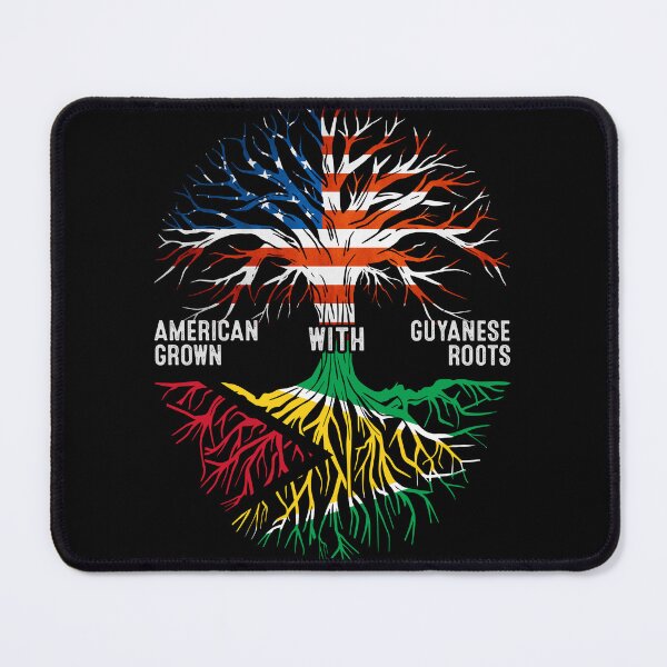 Item preview, American Grown With Guyanese Roots Tree Guyana Flag designed and sold by MoHaCo.