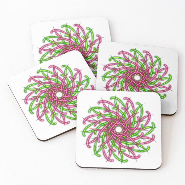 Item preview, Green and Pink Mandala, Abstract Art designed and sold by Meo Design.