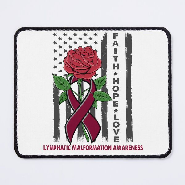Item preview, Faith Hope Love Lymphatic Malformation Awareness American Flag designed and sold by Kohend.