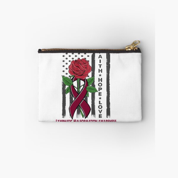 Item preview, Faith Hope Love Lymphatic Malformation Awareness American Flag designed and sold by Kohend.