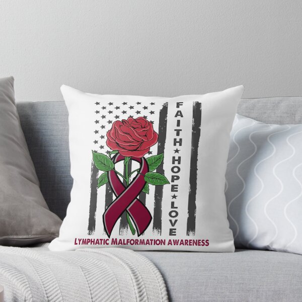 Item preview, Faith Hope Love Lymphatic Malformation Awareness American Flag designed and sold by Kohend.
