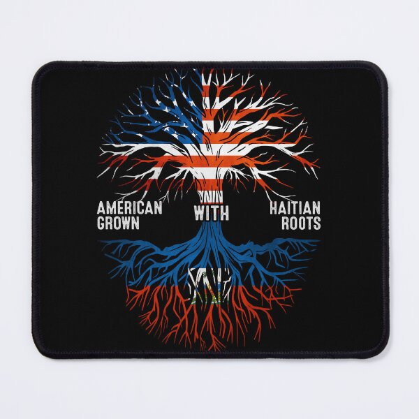 Item preview, American Grown With Haitian Roots Tree Haiti Flag designed and sold by MoHaCo.