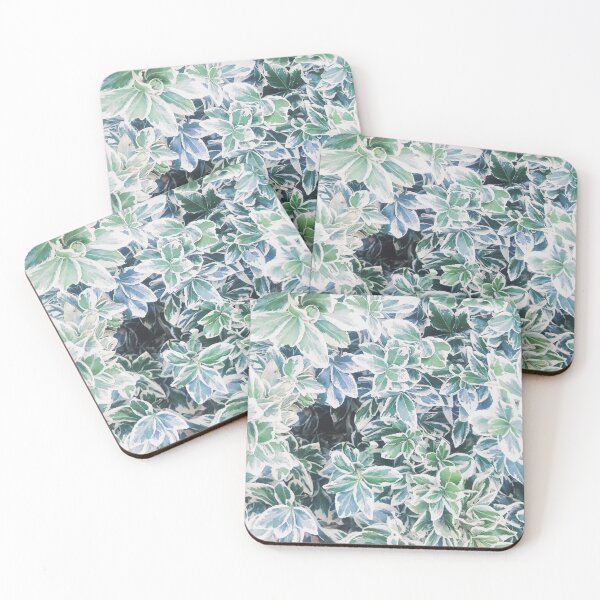 Item preview, White green ivy leaves designed and sold by NelBo.