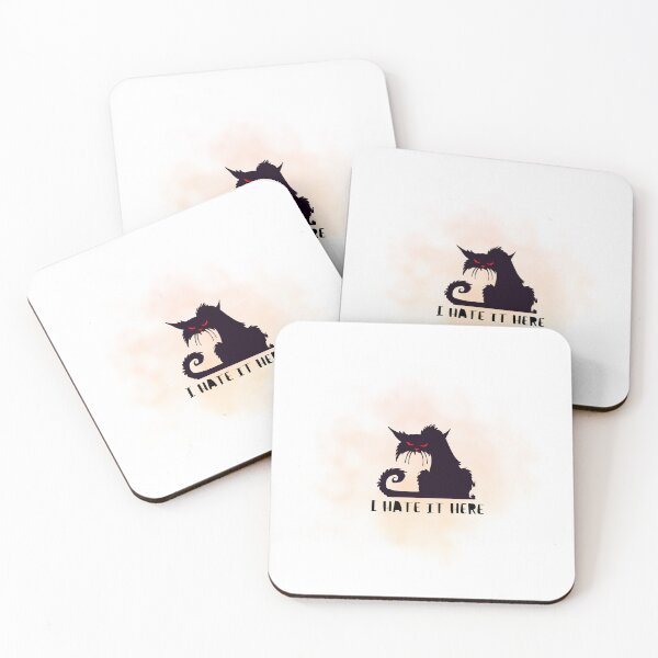 Item preview, I Hate It Here ~ Angry Cat designed and sold by Edenglow Prints & Peculiars.