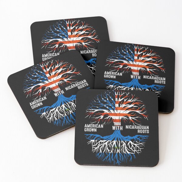 Item preview, American Grown With Nicaraguan Roots Tree Nicaragua Flag designed and sold by MoHaCo.