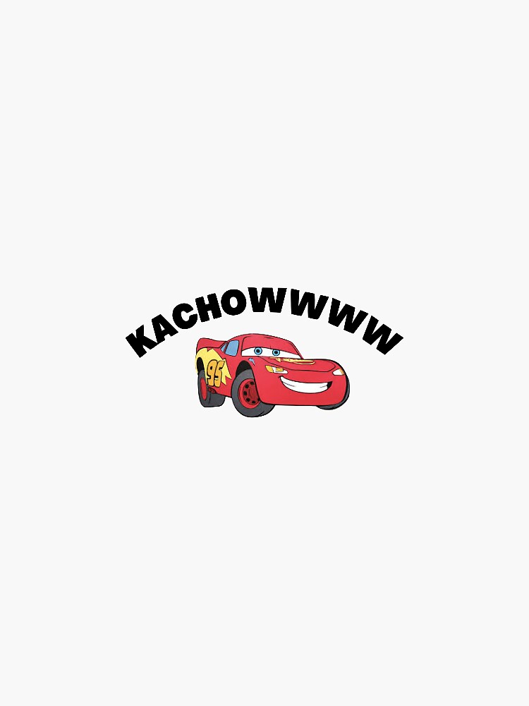 "Lightning Mcqueen kachow sticker" Sticker for Sale by mackenzierose