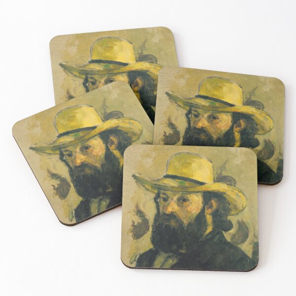 Item preview, 'Self Portrait in a Straw Hat' by Paul Cezanne (Reprint) designed and sold by Classic Visions Gallery.