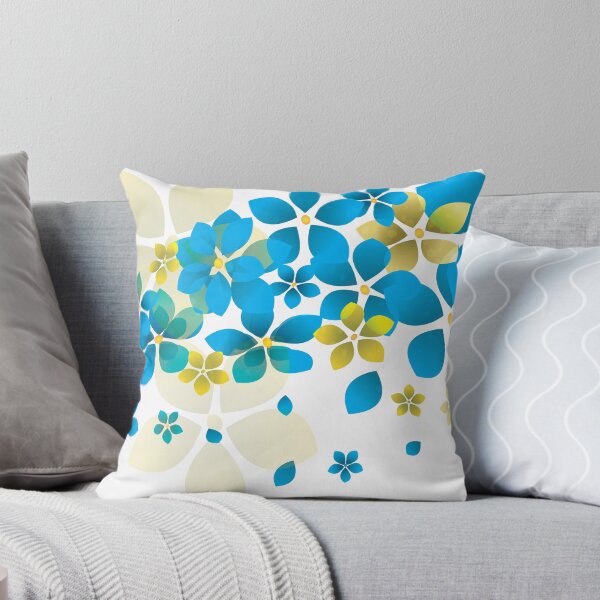 Item preview, Blue and yellow flowers designed and sold by Dorvidesign Shop.
